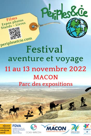 Manoj au festival Périples, aventure et voyage (11-13 nov. 2022 – parc expo Mâcon)