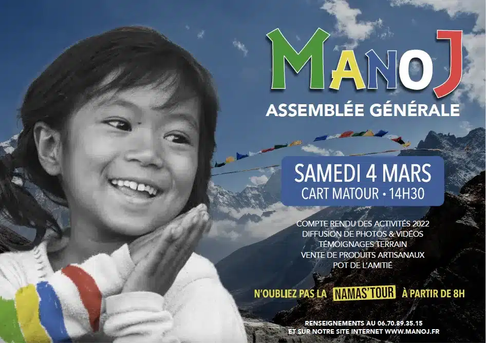 Prochaine Assemblée Générale de Manoj – samedi 4 mars 2023 – 14h30 CART (Matour)